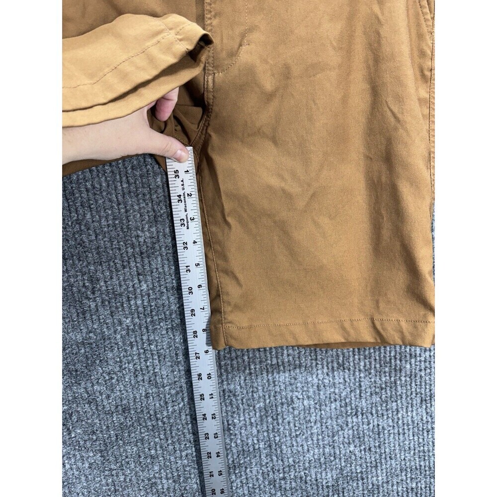 Prana Alameda Shorts Mens 34 Brown Tan Standard Fit Stretch Cargo Nylon 9” Ins. - Picture 9 of 10